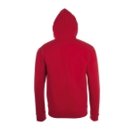 Sudaderas unisex con capucha algodón y poliéster 260 g/m2 SOL'S Stone color rojo vista trasera