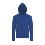 Sudaderas unisex con capucha algodón y poliéster 260 g/m2 SOL'S Stone color azul real tercera vista