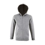 Sudadera para niños de algodón y poliéster 260 g/m2 SOL'S Stone Kids color gris claro