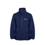 Polares personalizados para niños de poliéster 300 g/m2 SOL'S North color azul oscuro vista de impresión