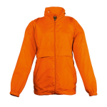 Chaqueta cortavientos impermeable infantil 210 g/m2 SOL'S Surf color naranja