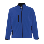 Chaqueta softshell personalizada de poliéster 340 g/m2 SOL'S Relax color azul real tercera vista