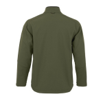 Chaqueta softshell personalizada de poliéster 340 g/m2 SOL'S Relax color verde militar vista trasera