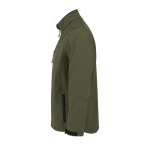 Chaqueta softshell personalizada de poliéster 340 g/m2 SOL'S Relax color verde militar vista lateral
