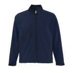 Chaqueta softshell personalizada de poliéster 340 g/m2 SOL'S Relax color azul ultramarino tercera vista