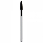 Bolígrafos con tapón personalizados tinta azul BIC® Style Opaco color negro