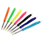 Bolígrafo BIC personalizado con pulsador tinta azul BIC® M10® Clip color blanco vista trasera