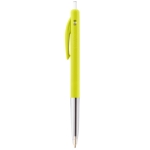 Bolígrafo BIC personalizado con pulsador tinta azul BIC® M10® Clip color amarillo claro