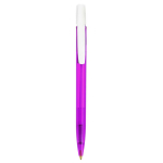 Bolígrafo BIC® Media Clic Clear | Tinta azul color violeta