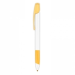 Bolígrafo ecológico con tinta azul BIC® Media Clic Grip Ecolutions® color amarillo