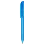 Bolígrafos promocionales giratorios tinta azul BIC® Super Clip Clear color azul claro