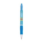 Bolígrafo de color translúcido con grip de goma tinta azul BIC® Click color azul claro