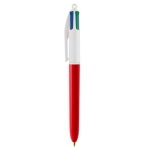 Bolígrafo con logo barato de tinta a cuatro colores BIC® 4 Colours color rojo