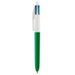 Bolígrafo con logo barato de tinta a cuatro colores BIC® 4 Colours color verde