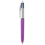 Boli a cuatro colores con acabado brillante BIC® 4 Colours Shine color violeta