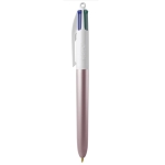Bolígrafos tinta de cuatro colores personalizados BIC® 4 Colours Glacé color lila
