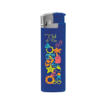 Encendedor eléctrico personalizado a todo color BIC® J38 Chrome Hood color azul marino vista trasera