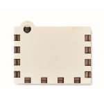 Caja de música de Navidad con la canción Feliz Navidad color madera sexta vista