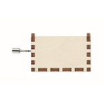 Caja de música de Navidad con la canción Feliz Navidad color madera octava vista