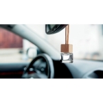 Ambientador para coche con difusor para regalo 5ml Fresh Air color madera