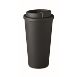 Tazas take away de plástico grandes de doble pared y 450ml Large color negro
