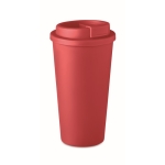 Tazas take away de plástico grandes de doble pared y 450ml Large color rojo