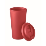 Tazas take away de plástico grandes de doble pared y 450ml Large color rojo segunda vista
