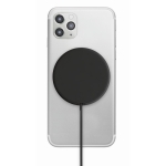 Cargador inalámbrico magnético delgado con carga rápida Circle color negro septima vista