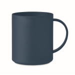 Taza para personalizar de plástico a color de 300ml color azul marino