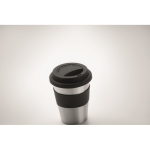 Vaso de acero inoxidable para llevar de 350ml color negro vista fotografía quinta vista