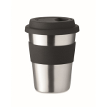 Vaso de acero inoxidable para llevar de 350ml color negro septima vista