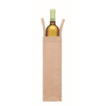 Bolsa para vino personalizada en yute y canvas 320 g/m2 Vino Rioja color beige quinta vista