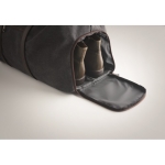 Bolsas de viaje personalizadas de canvas elegantes Journey color negro vista fotografía tercera vista