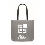 Bolsa de tela personalizada poliéster 190D reflectante Flash vista de impresión