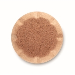 Botella de acero inoxidable con base de corcho 600ml Inox Cork color negro cuarta vista