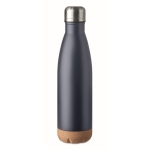 Botella de acero inoxidable con base de corcho 600ml Inox Cork color azul ultramarino