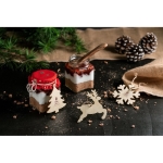 Set de 3 adornos personalizado de navidad en madera para colgar Forest vista bodegón