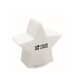 Estrella con luz de plástico promocional para decoración Luminosa Star color blanco vista de impresión
