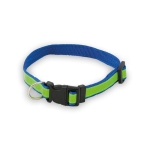 Collar reflectante para mascotas como regalo publicitario DogFluor color azul primera vista