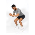 Set de 4 bandas elásticas de fitness con funda personalizada Strong color negro vista de ambiente