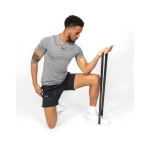 Set de 4 bandas elásticas de fitness con funda personalizada Strong color negro vista de ambiente 3