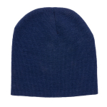 Gorro de invierno eco con parche con logotipo y diseño color azul marino segunda vista