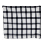 Manta publicitaria suave de felpa a cuadros de 180 g/m2 Scotty color blanco segunda vista