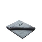 Manta polar fina con bolsa de transporte de 160 g/m2 color gris vista de impresión