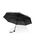 Paraguas plegable de plástico reciclado color llamativo Ø95 Aware RPET color negro vista de impresión