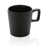 Taza de cerámica con interior brillante y exterior mate 300ml Largo color negro