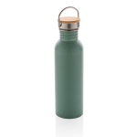 Botella de acero de una pared con tapa y asa 700ml Clip Neck color verde