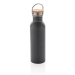 Botella de acero de una pared con tapa y asa 700ml Clip Neck color gris oscuro