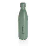 Botella de acero grande con función termo 750ml Lifestyle Premium color verde vista con logo