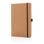 Libretas con tapas duras de corcho A5 hojas a rayas Basic Cork color natural